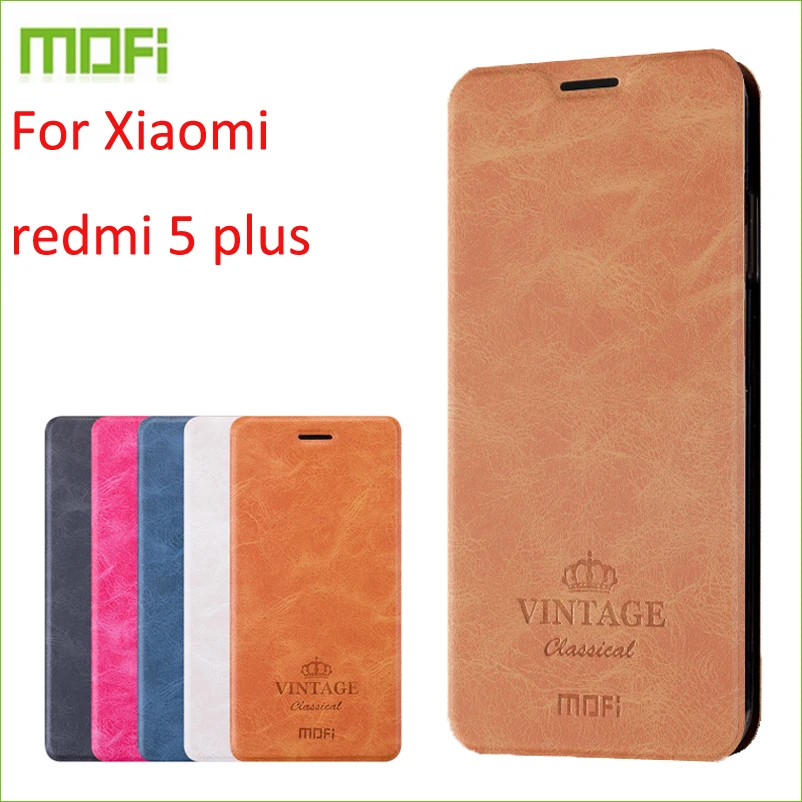 Для Xiaomi redmi 5 plus чехол MOFI флип-чехол для Xiaomi redmi 5 Plus высокое качество из искусственной кожи чехол-подставка для Xiaomi redmi 5 plus
