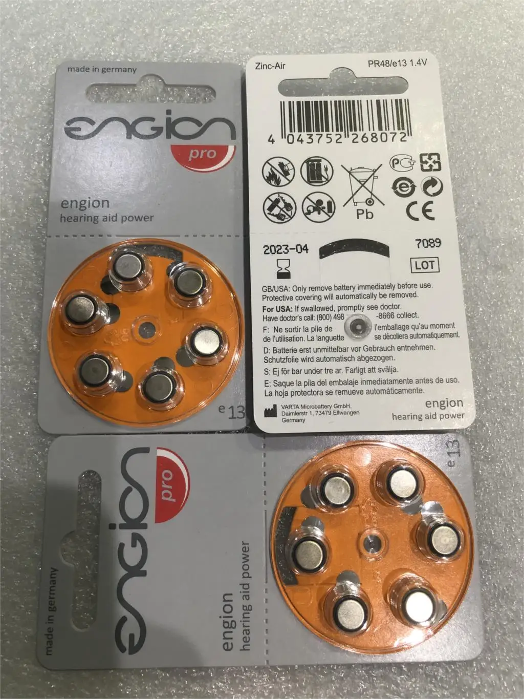Hot! 6pcs/lot Hearing Aid Batteries A13 13A e13 ZA13 13 PR48 fast shipping