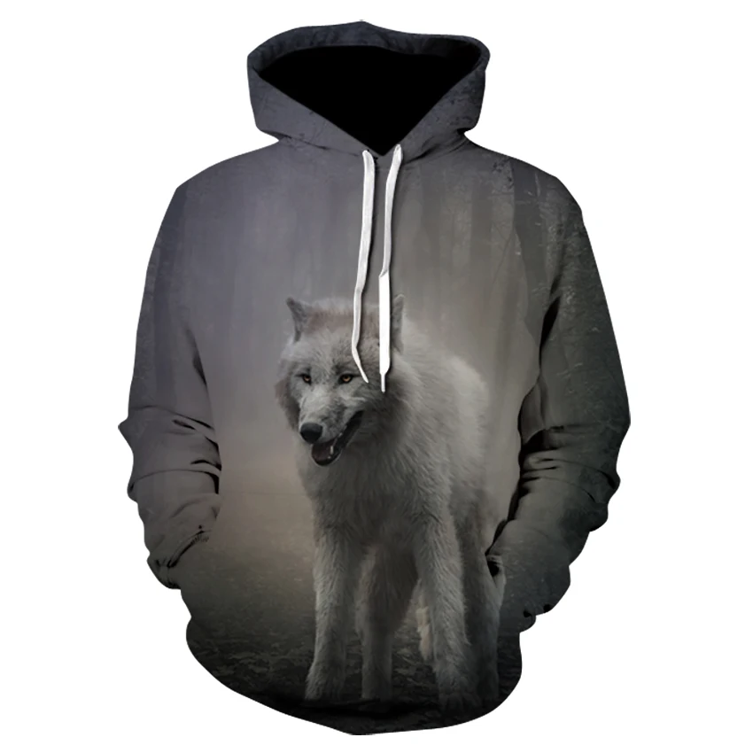 2018 Devin Du autumn new fashion animal jersey 3D printing hoodie women/ men hooded jacket long-sleeved pullover S-5XL | Мужская одежда