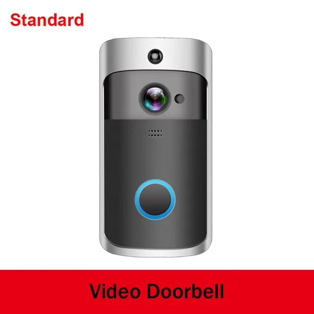 Standard Умный IP видеодомофон Wi-Fi видео 720P кольцевой телефон дверной Звонок камера wifi дверной Звонок камера домашняя сигнализация беспроводная камера безопасности - Цвет: Standard