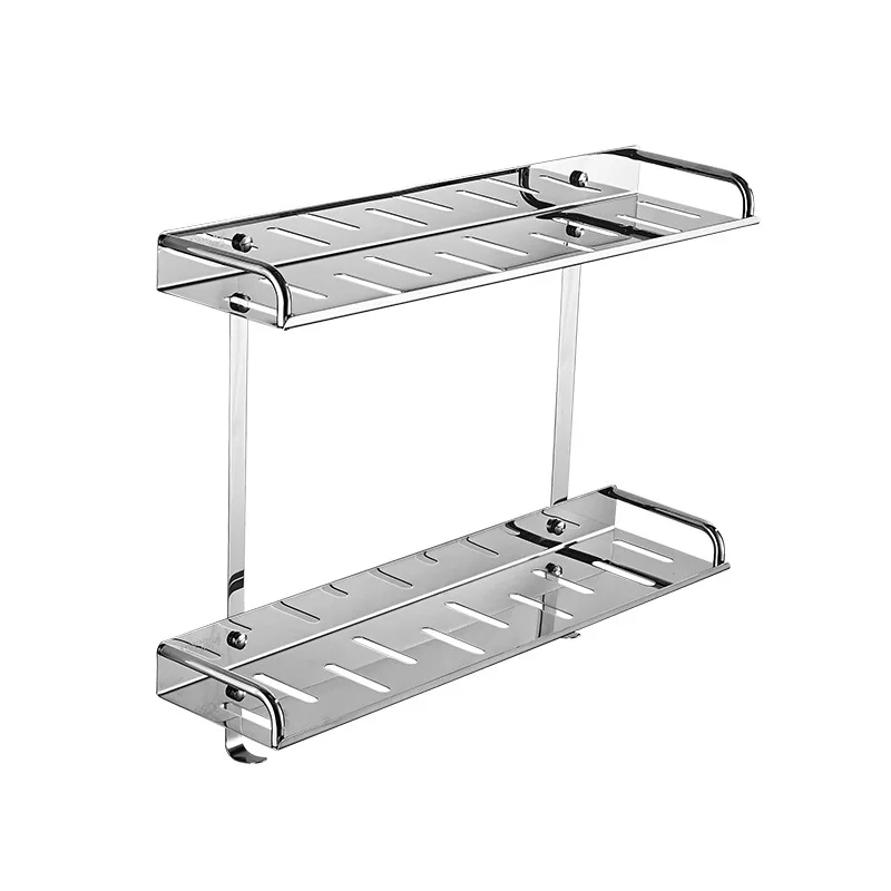 Кухонная полка настенная для специй однослойная двухслойная стойка приправ