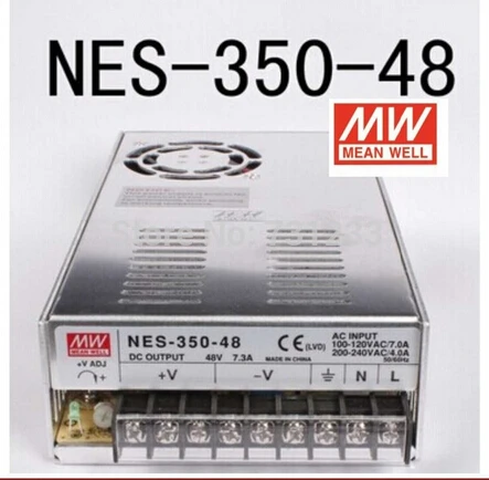 

Переключатель питания Mean Well, 350 Вт, 48 В, 7.3A, NES-350-48, Nema 23, шаговый мотор