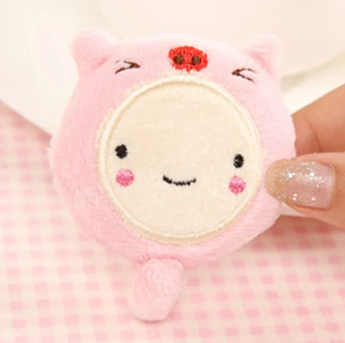 5 шт./20 шт. Мультяшные животные Плюшевые зеленые Мини выдвижные измерительные