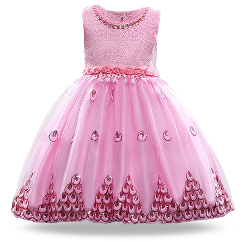 Зимние вечерние платья принцессы с цветочным рисунком для девочек одежда