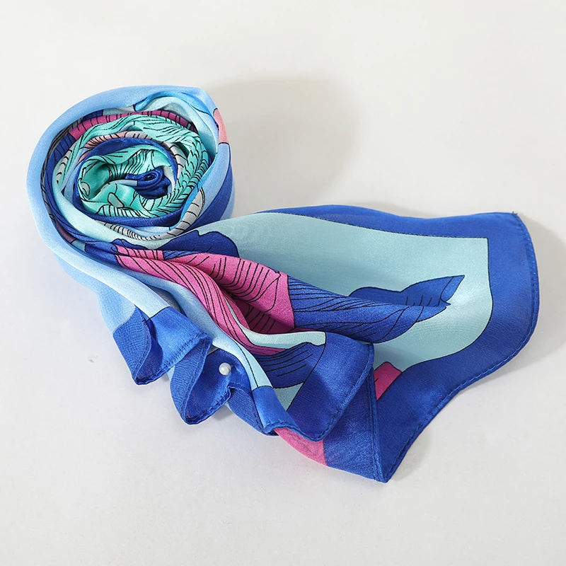 

[FEILEDIS]100% silk scarf ladies silk decorative bow tie designer original design high quality silkdress decorative scarf AS1901