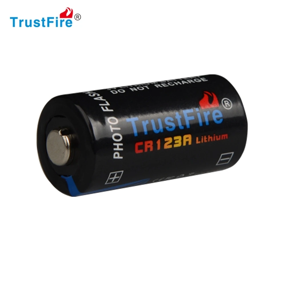 4 шт. TrustFire 1400 мАч CR123A 3 В литиевая батарея с предохранительным