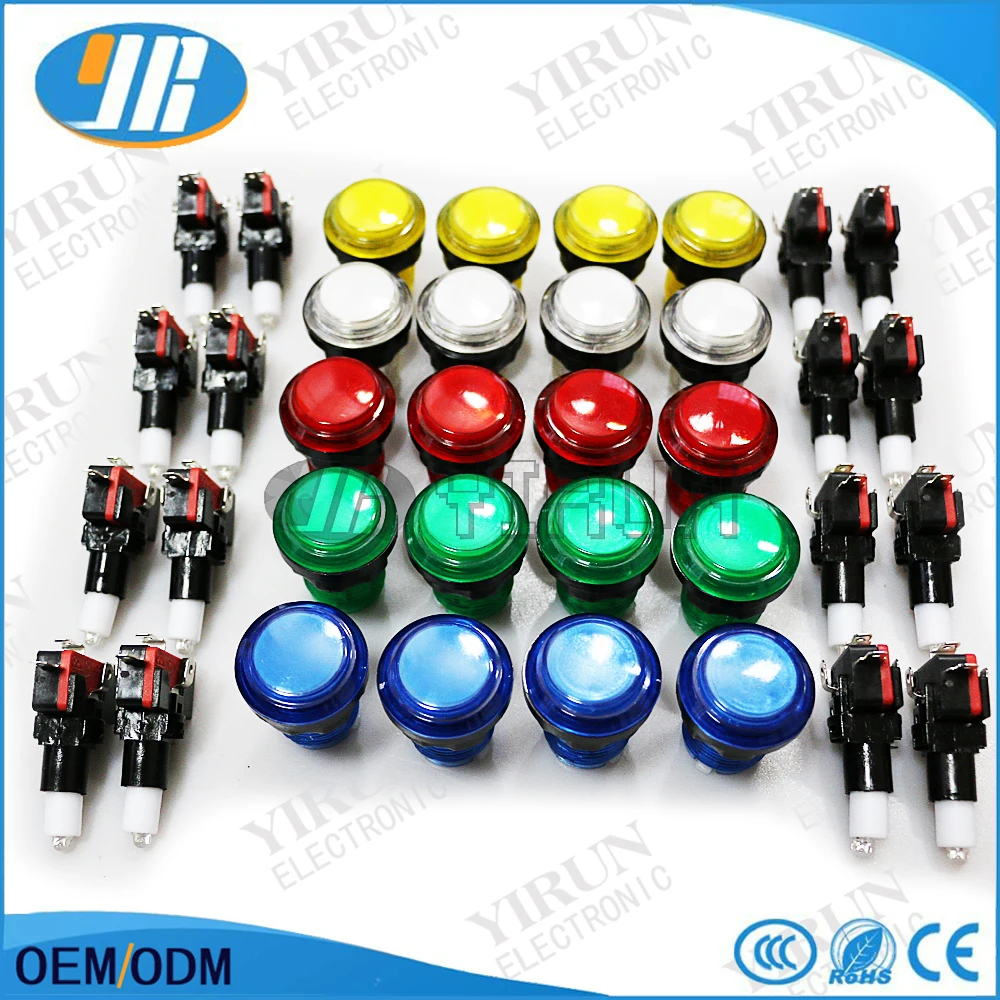  Маленького размера круглой формы с диаметром 32 мм прозрачный светодиодный