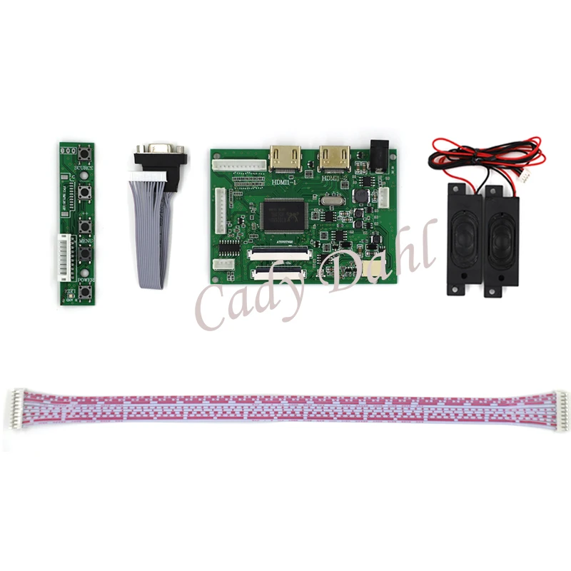 VGA двойной HDMI аудио ЖК-контроллер плата + динамик для Raspberry Pi PC Matrix 5 &quot-10 1&quot 60P 50P 40P