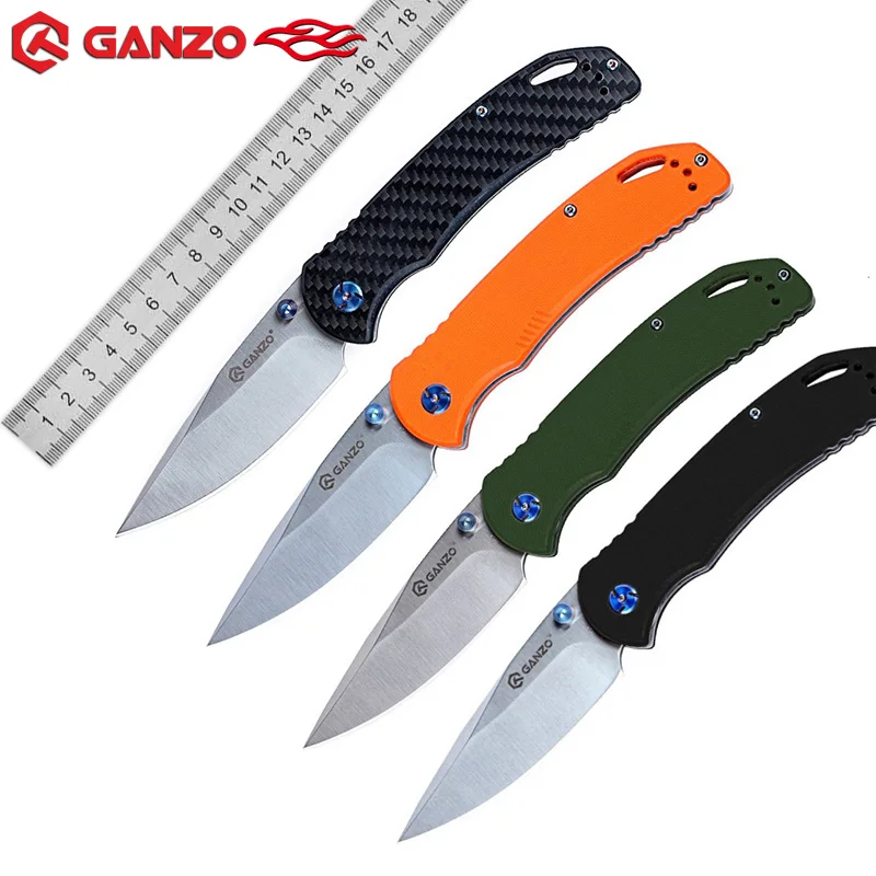 Ganzo G7531 440C Лезвие Складной нож G10 Ручка для охоты выживания тактический военный