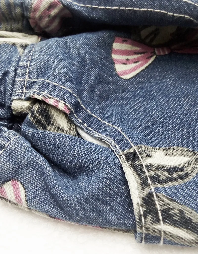 Брендовые джинсы OKLADY для девочек весенняя одежда повседневные с принтом кролика