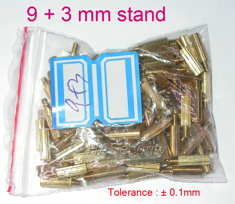 100 шт 9 + 3 мм латунная подставка/скоба/дырокол для камеры безопасности монтажный