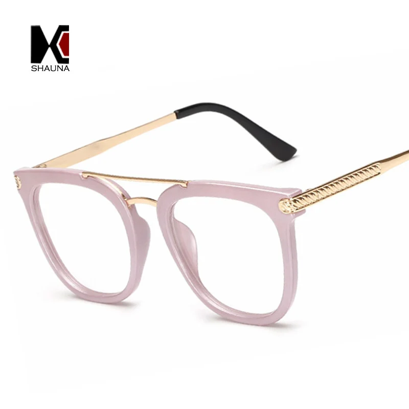 Унисекс винтажные большие оправы SHAUNA классические квадратные для очков с