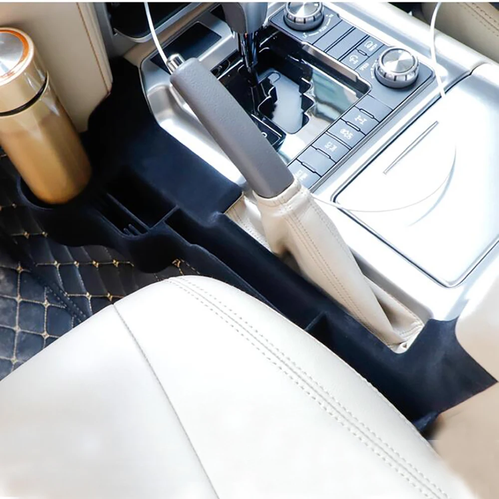 Для Toyota Land Cruiser Prado 150 2010- Черный Бежевый интерьер автомобиля центральный ящик для хранения передач Органайзер держатель телефона кронштейн