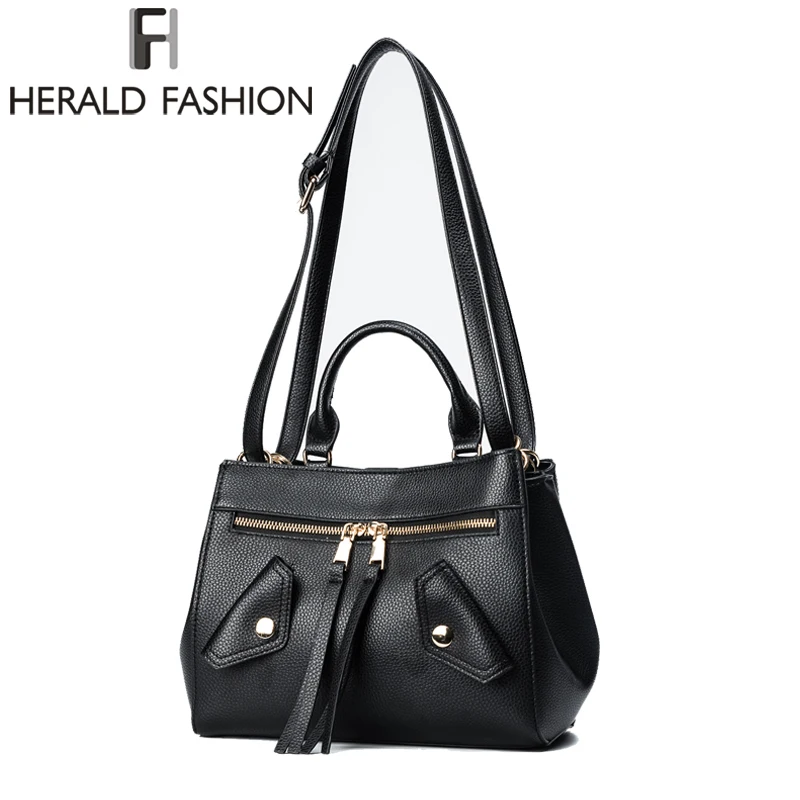 Herald Fashion женские сумки на плечо с узором Личи качественная женская кожаная сумка