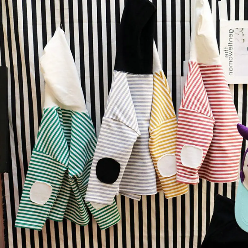 Хлопковая толстовка с длинными рукавами для маленьких мальчиков и девочек