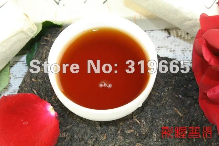 Wholesale 2004 bu lang mountain puer ripe brick 250g+Secret Gift+free shipping |