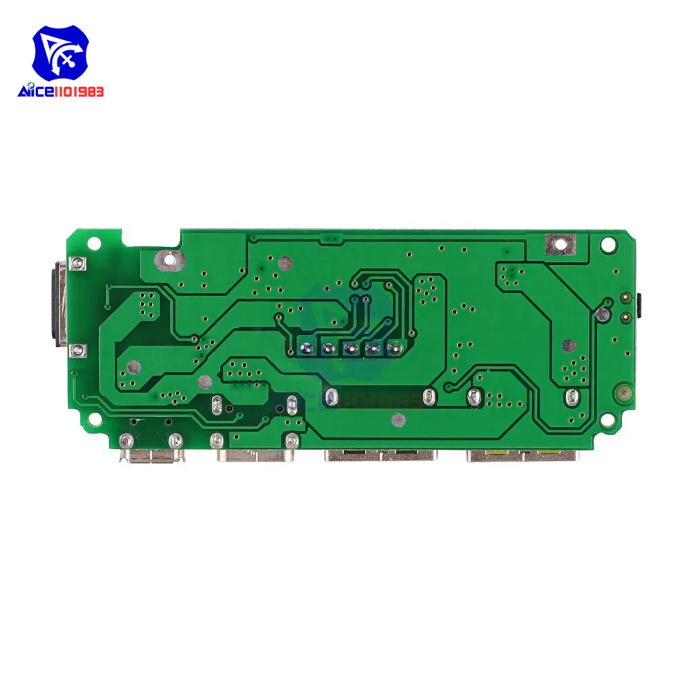 Светодиодный внешний аккумулятор Micro/type-C/Lightning с двумя портами USB 5 В 18650 A, зарядное устройство, защита от перезаряда и короткого замыкания
