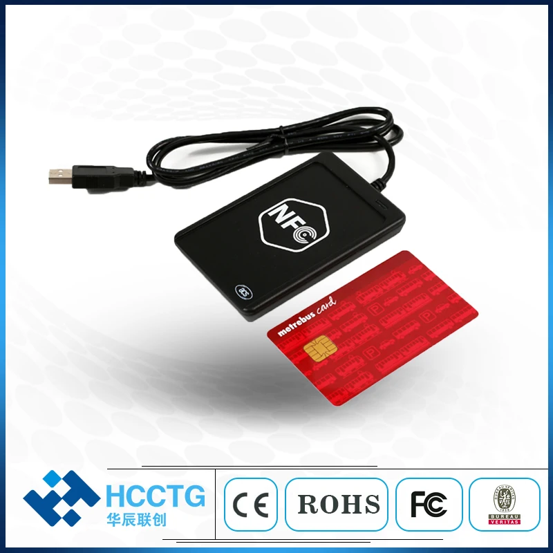 Бесконтактный считыватель смарт карт ISO14443 ISO/IEC18092 13 56 МГц ACR1251U|card reader|smart card readerusb