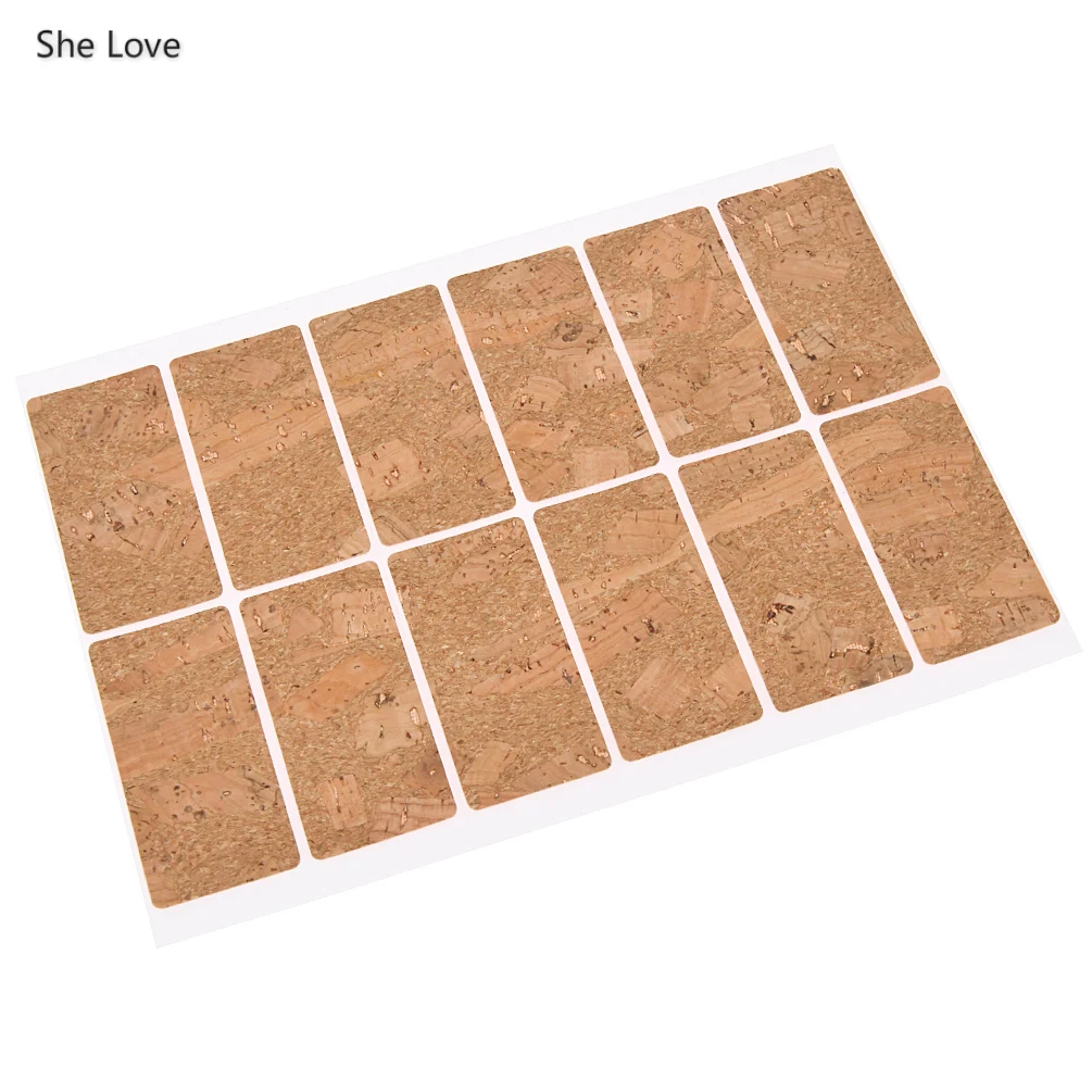 12pcs 3x6cm She Love деревянные Этикетки ручной работы клейкие наклейки DIY упаковка уплотнения декоративные бирки - Цвет: 12pcs 3x6cm