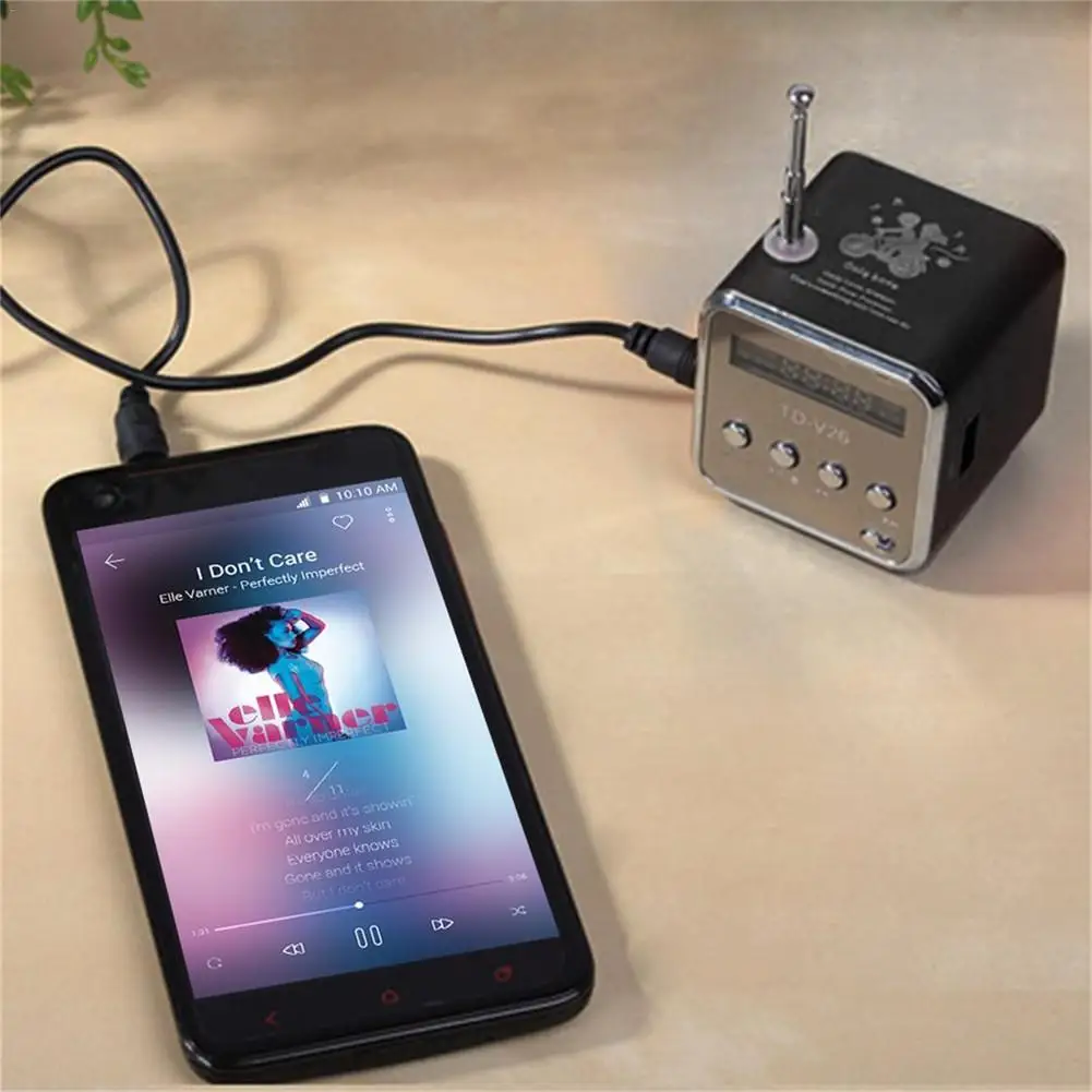 Mini Speaker MP4 Portable MP3 Music Player With LCD Support FM Radio Micro TF SD Stereo Loudspeaker For Laptop Phone PC | Автомобили и