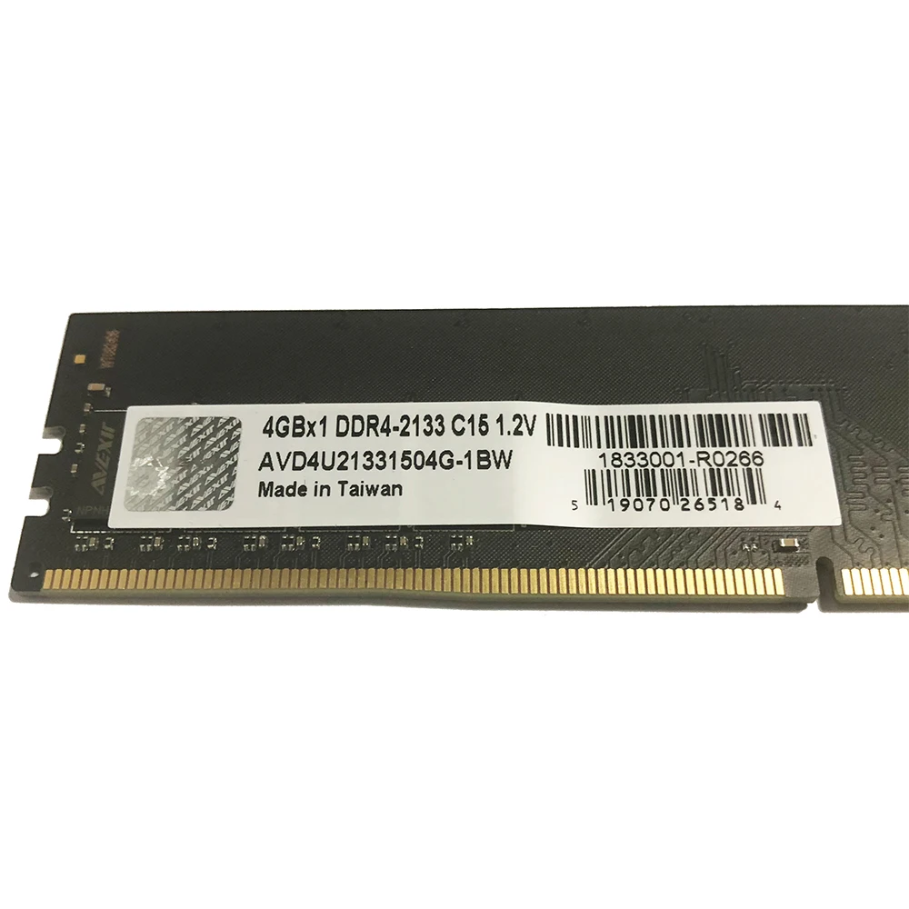 AVEXIR ram ddr4 4gb Desktop Memory 2133MHz Voltage 1.2V PC4-17000 CL=15 warranty about 3 years Single memoria | Компьютеры и офис