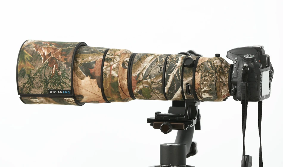 Линзы rolanpro ткань камуфляж пальто дождевик для Nikkor Nikon AF-S VR 200-400 мм f/4G ED VR объектив защитный рукав пистолеты чехол