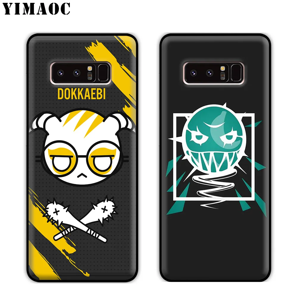 YIMAOC Rainbow 6 Siege Game Soft Silicone Case for Samsung Galaxy Note 10 Plus 9 8 A9 A8 A6 2018 A5 A3 2017 2016 |