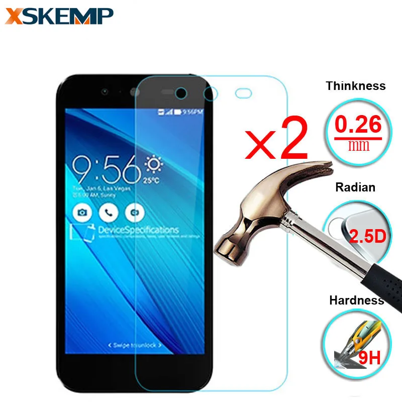 2 шт. прозрачная защитная пленка с закругленными краями для Asus Zenfone 3 Laser ZC551KL Max ZC520TL