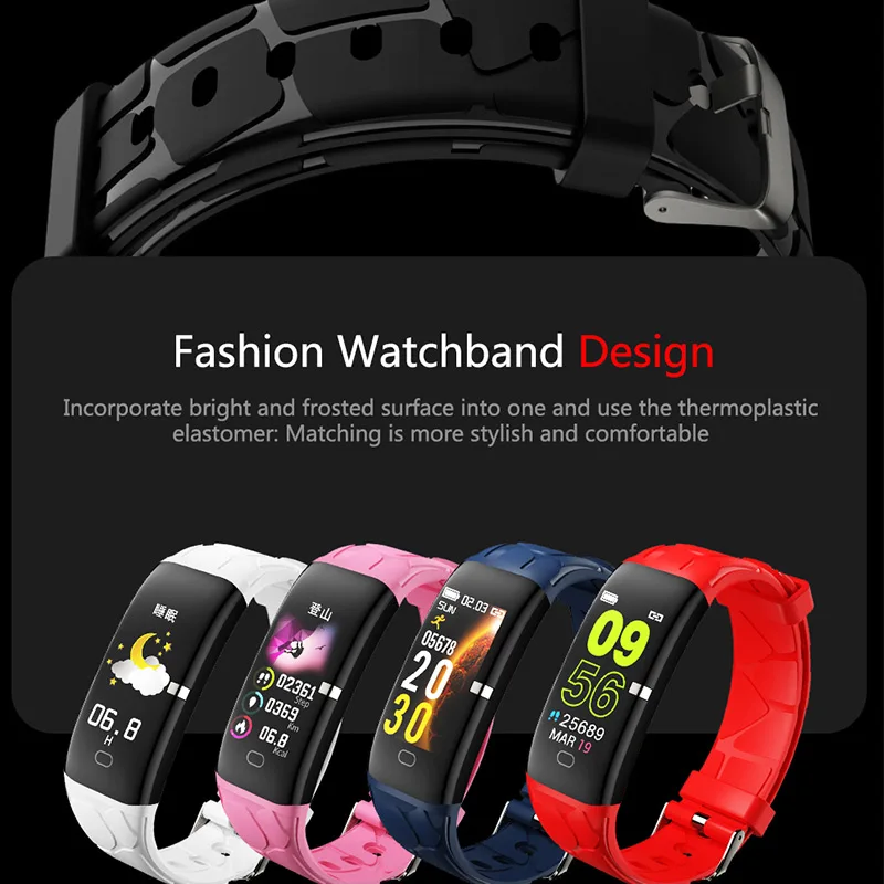 FocuSmart 2019 умные браслеты E58 фитнес трекер ECG HRV монитор сердечного ритма кровяное