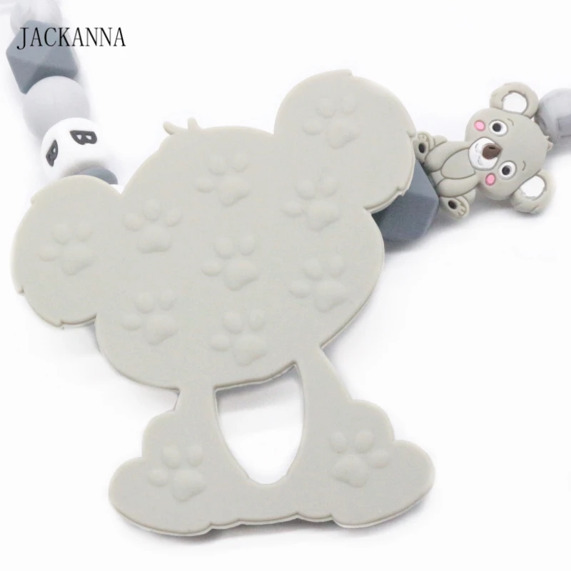 Персонализированная детская погремушка Koala со шнурком игрушка для прорезывания