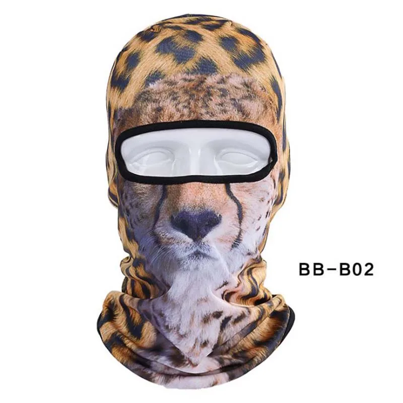 02 Winproof велосипедная маска для лица 3D Балаклава с животным анти-пылезащитный колпачок велосипедные лыжные принадлежности для сноуборда полная маска для шеи шарф капюшон - Цвет: 02