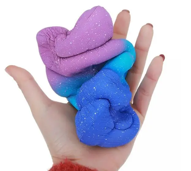 Мягкая игрушка в виде зефира Jumbo Squishy Радужная каваи мягкая хлопковая конфетная