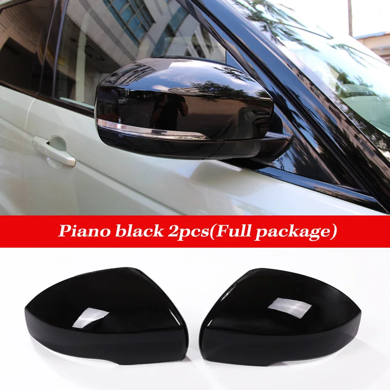 Piano black 2 шт. Автомобильная внешняя крышка зеркала заднего вида для Land Rover Discovery 4 5 L462 Range Rover Vogue L405 Sport L494 - Цвет: Piano black