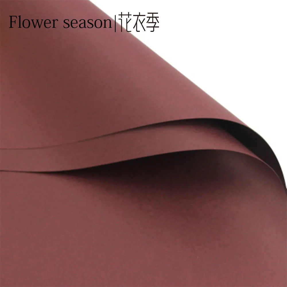 

Korean Flower Waterproof Wrapping Paper Packaging Gift Wrapping Solid Color Florist Wrapping Paper Flower Bouquet Supplies 20pcs
