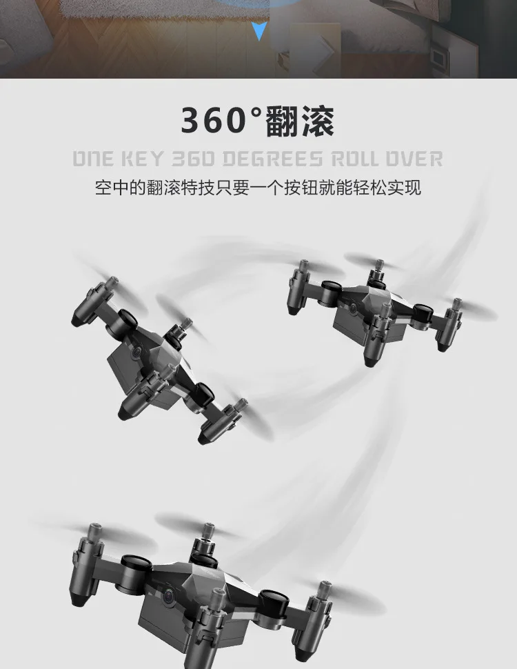Chiger 901H Мини-Дрон и очки VR RC Квадрокоптер wifi с камерой 720p HD 3D Складной Дрон с удержанием высоты