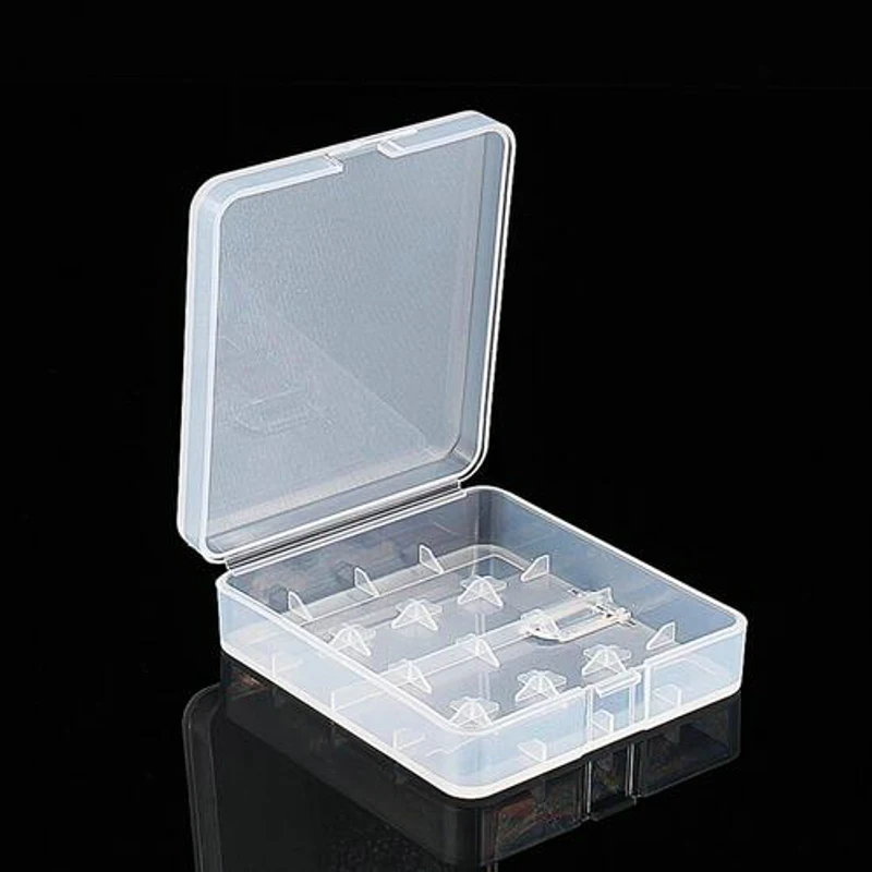 

1 pcs Transparent Useful Battery Box for 18650 AAA/AA/C9V Battery Storage Box Plastic battery Holder Container 2017 case styling