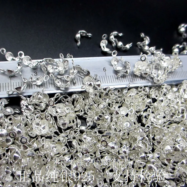 925 Серебряный Конец Бусины конверт провода застежки веревка конец пряжки 3 мм/4 мм
