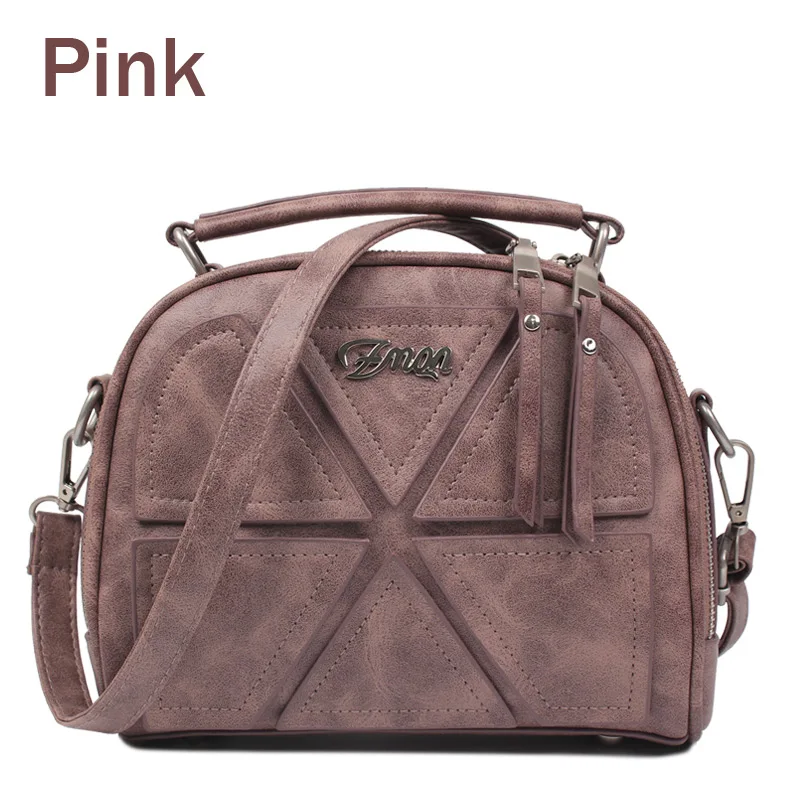 Pink ZMQN сумки через плечо для женщин, винтажная сумка, маленькая Лоскутная сумка из искусственной кожи, женская сумка на плечо, женские сумки на молнии, Bolsa Feminina - Цвет: Pink