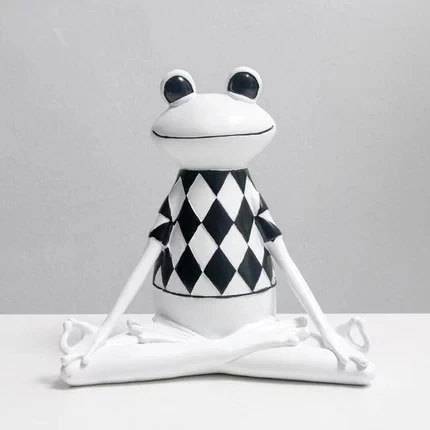 Скандинавские смолы Йога лягушка домашнее креативное украшение ТВ шкаф гостиная