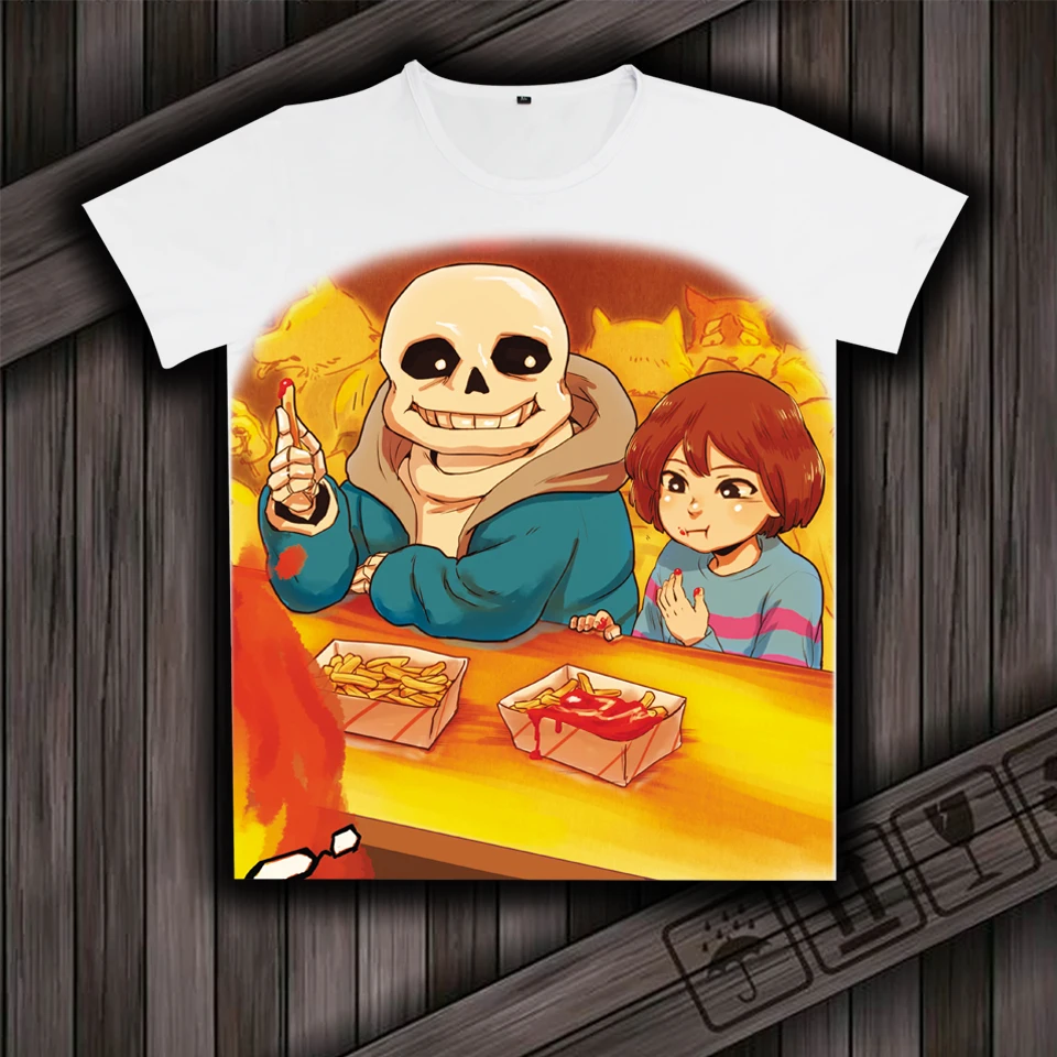 COYOUNG бренд игр Undertale Sans И Papyrus косплей футболки Молоко шелк с коротким рукавом