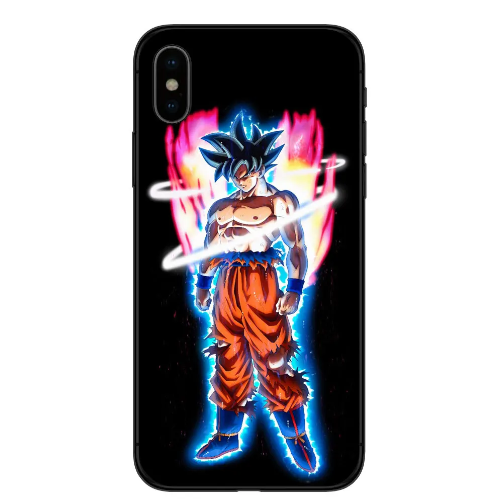 Dragon Ball Z Super DBZ Goku Fashion Coque для iPhone X XR XS MAX 8Plus 8 7Plus 7 6 6s plus 5s SE мягкий чехол для телефона ТПУ чехол Капа