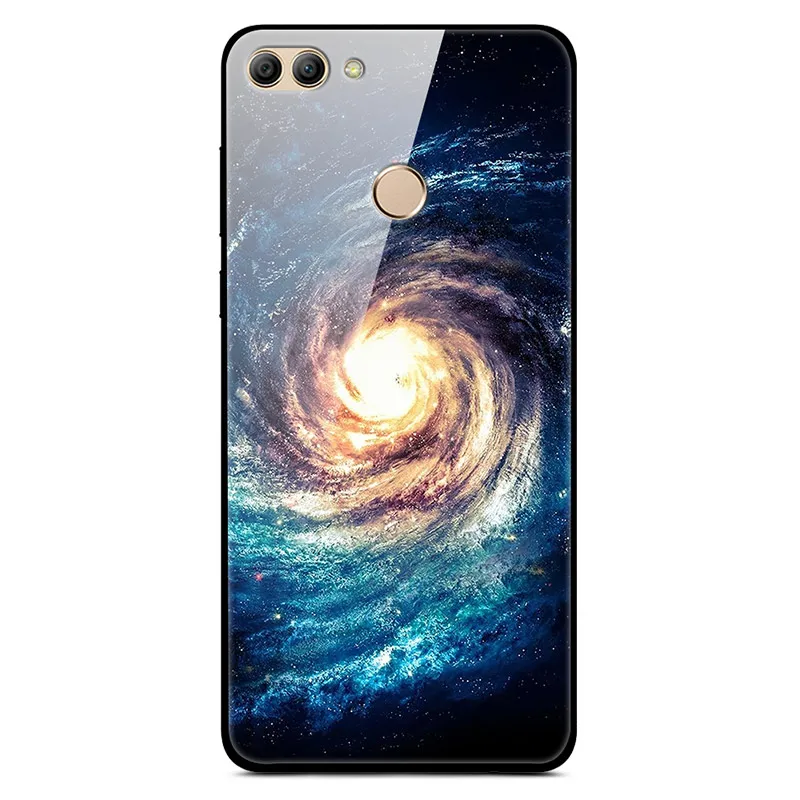 39 Для huawei P Smart Enjoy 7S чехол из закаленного стекла с изображением планеты космос, стеклянный чехол-накладка для huawei P Smart Coque Shell PSmart - Цвет: 39