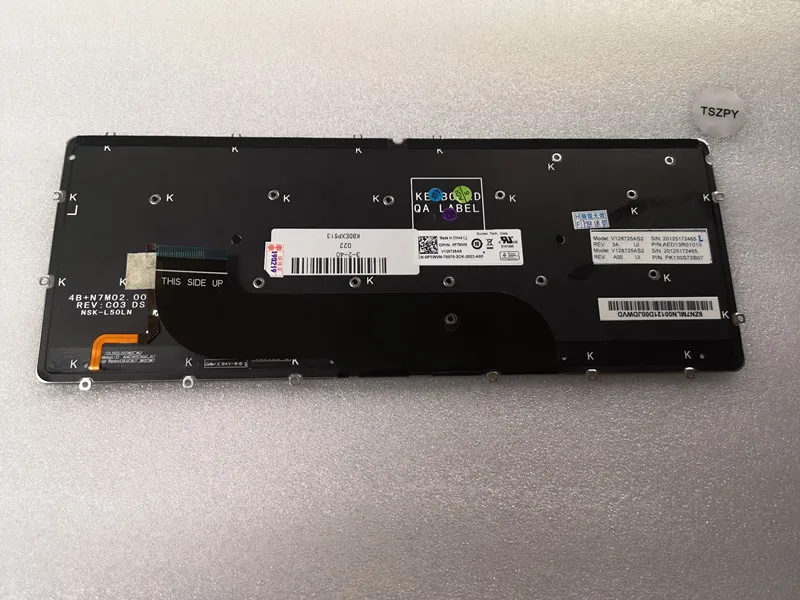 OEM новый для DELL XPS 13 L321X L322X США черная клавиатура с подсветкой без рамки |