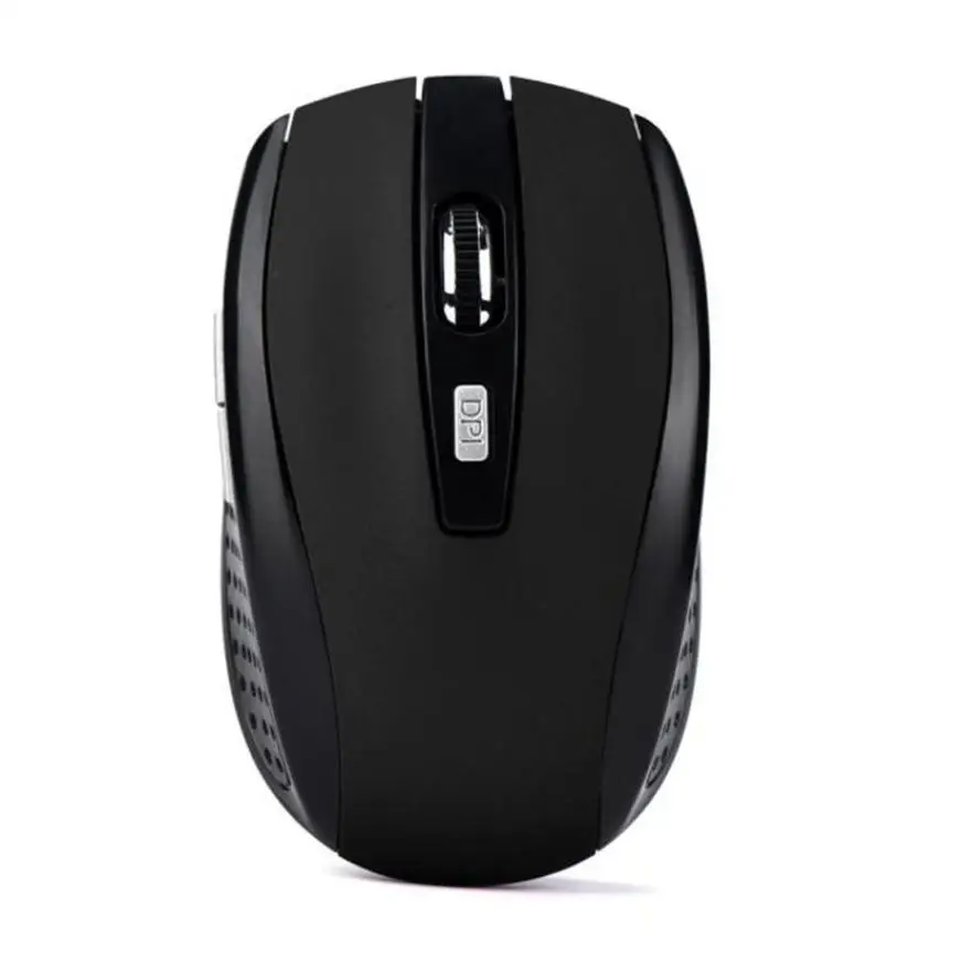 Беспроводная игровая мышь 2,4 ГГц, оптический usb-приемник 2000 dpi Pro Gamer для ПК, ноутбука, настольного компьютера, расстояние 10 м, Rato Raton 17July7 - Цвет: Черный
