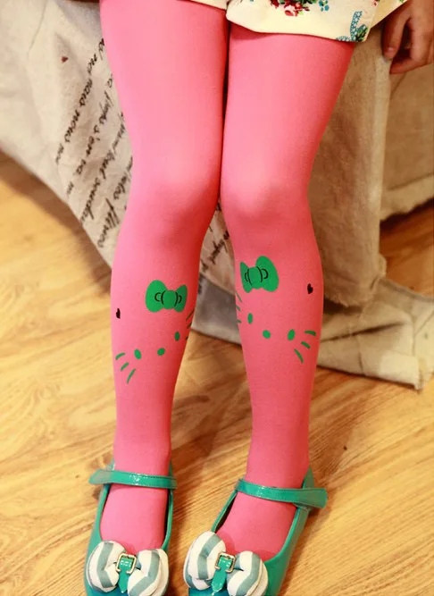 Модные эластичные колготки для маленьких девочек на весну/осень чулки мягкие