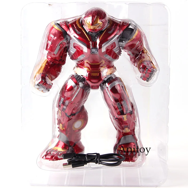 Marvel Мстители Бесконечность войны Mark44 халкбастер Фигурки ПВХ Коллекционная модель игрушки с светодиодный светильник