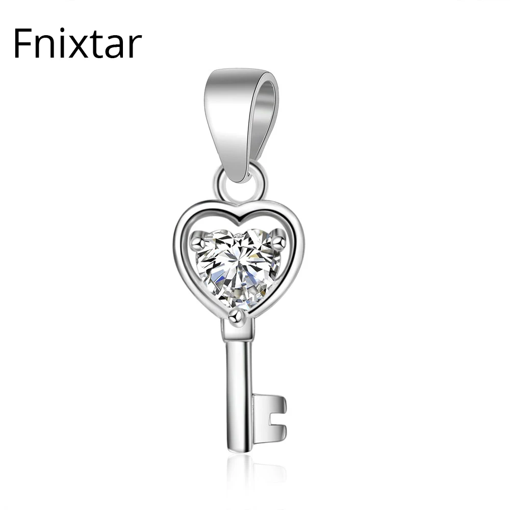 Fnixtar 100% 925 пробы серебряные подвески DIY изготовление ювелирных изделий ожерелье