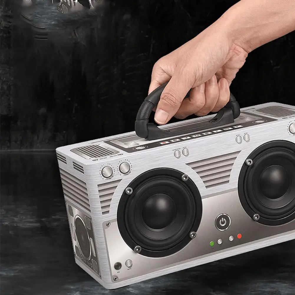 Ретро деревянные Bluetooth Динамик американский мебель Портативный Открытый Хип-хоп