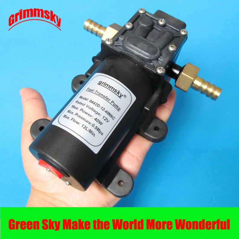 

max. 12l/min. big flow rate 12v DC 40W with on/off button and dc jack car oil extractor pump