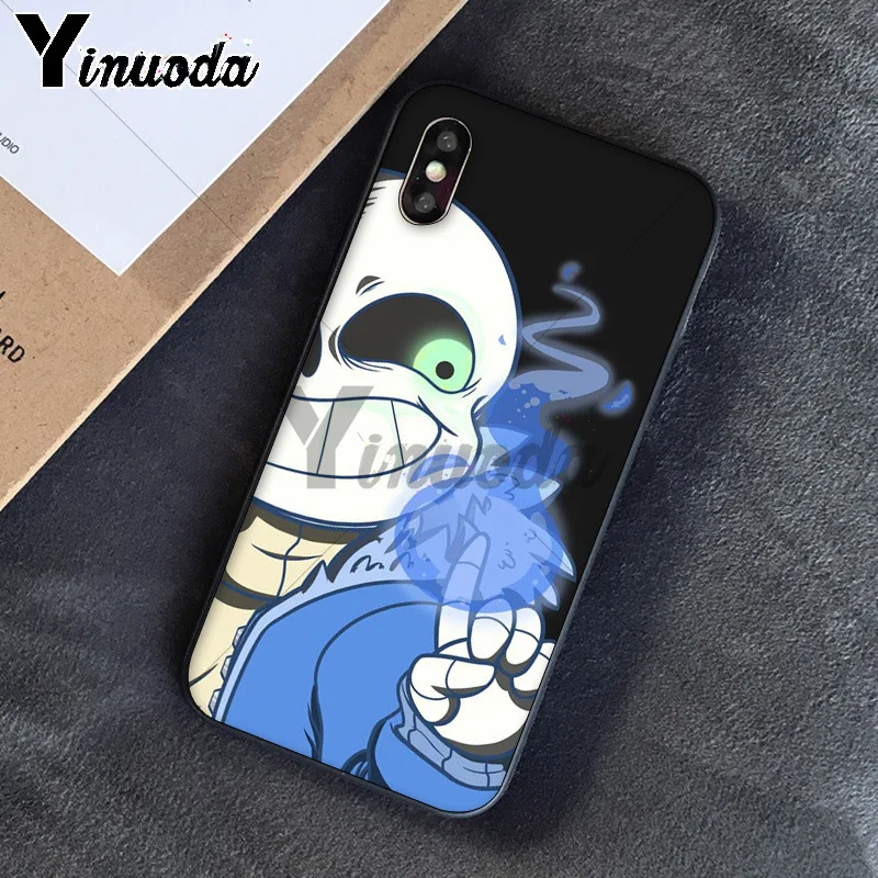 11pro MAX Папирус из андертейл sans doggo сотовый цветной милый чехол для Apple iPhone 8 7 6 6S Plus X